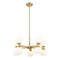 Z-Lite Artemis Chandelier, 10-Light, 25 In.W x 12.75 In.H, Modern Gold/Matte Opal 494-10MGLD - alternate 4